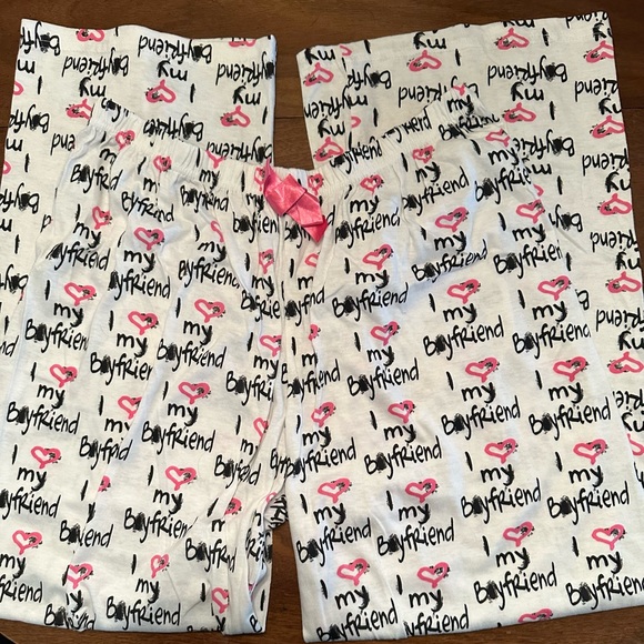 I ❤️ My Boyfriend” Pajama Set – Size XL – Pink Long Sleeve & Matching Pants - Picture 13 of 14